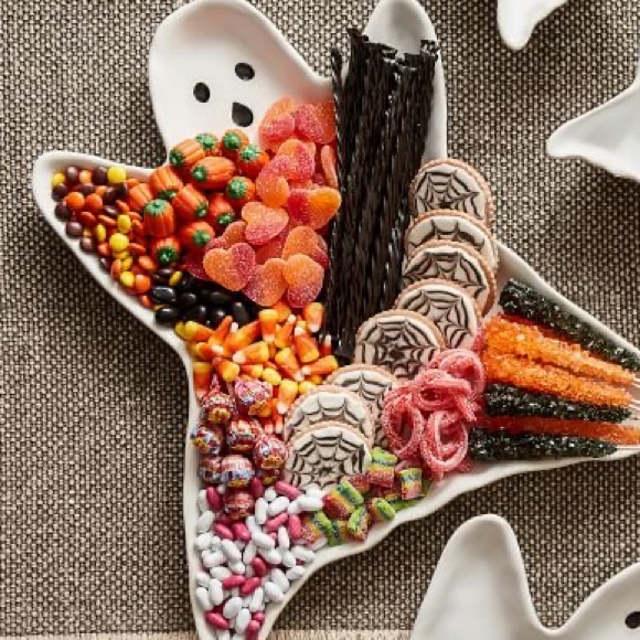 Pottery Barn Cute and Spooky Large Ghost Shaped Serving Tray 👻 - Picture 7 of 16